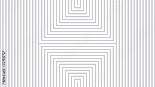 seamless lines and square lines illusion in gray.
Vector line art simple square pattern.