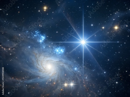 space background with stars, abstract background with space, sun and space, abstract space background