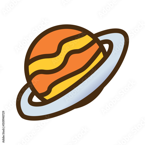 Space Saturn Icon