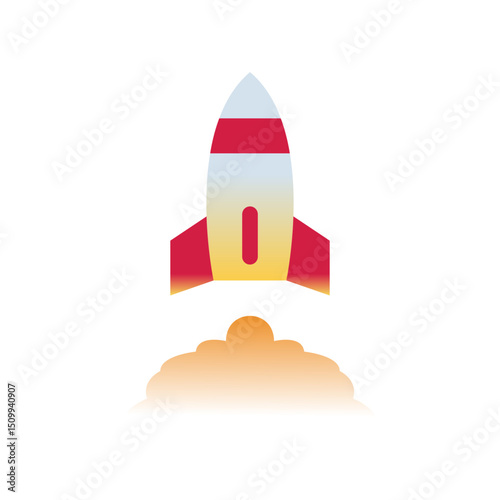 Space Rocket Launch Icon