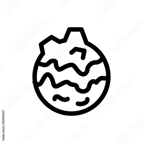 Space Ice Planet Icon