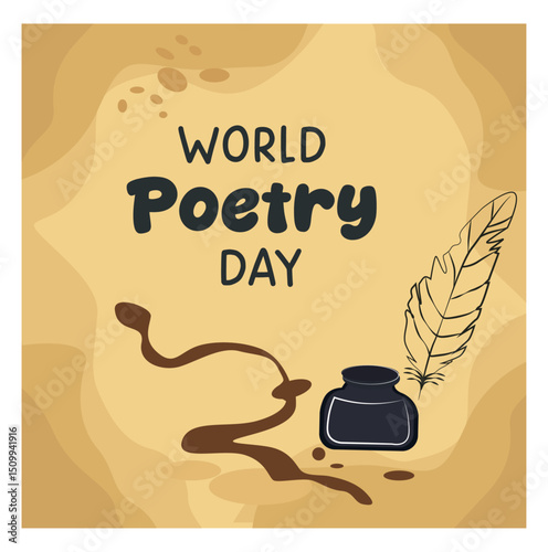 World Poetry Day Illustration Set-07