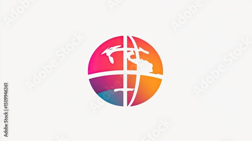 Abstract globe design with vibrant colors representing connectivity and diversity in a modern digital world Free Download Abstract globe design with vibrant colors representing connectivity and diversity in a modern digital world - GFXLoad