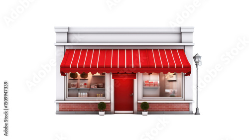 Successful Small Business Setup and Growth Concept Isolated on White Background
