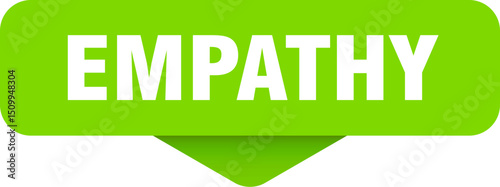 empathy sticker. empathy sign on transparent background