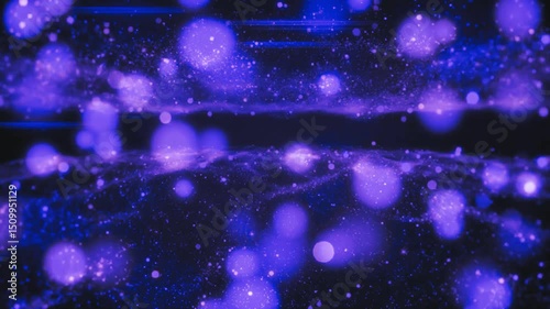 abstract purple background with particles