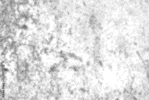 Grunge halftone black dost texture on white background