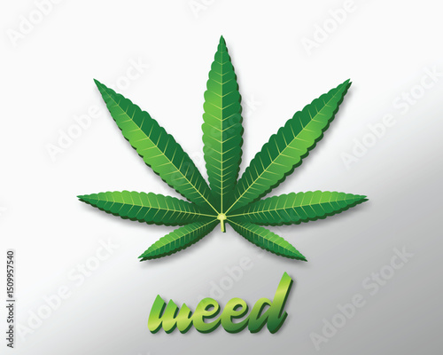 weed leaf cannabis leaf illustration