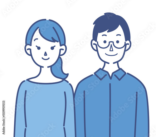 夫婦のイラスト