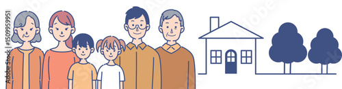 家族のイラスト