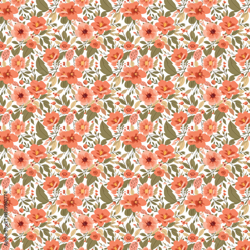 Pattern of  seamless flowers. Abstract origami flowers background. style for banners, wallpaper, posters, websites, online shopping.Vector illustration design.