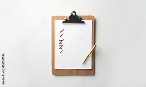 Checklist Clipboard Mockup: To Do List - Minimalism