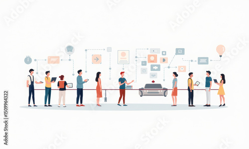 - Flat design