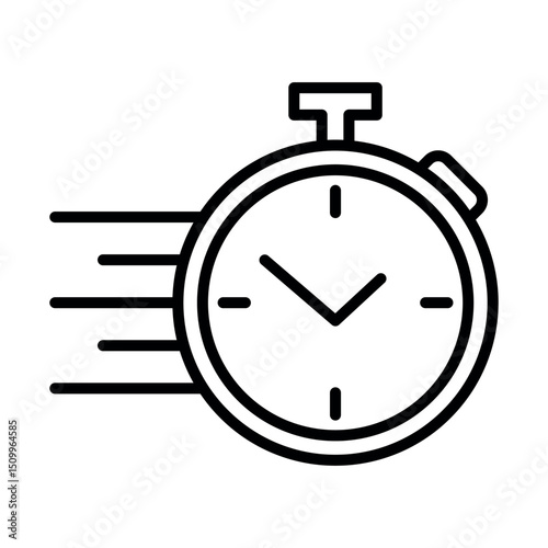 Delivery Time sign symbol vector flat icon
