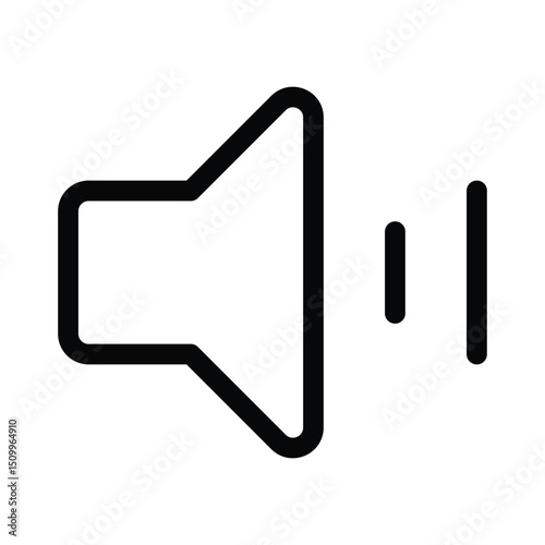 Volume outline transparent icon vector illustration PNG
