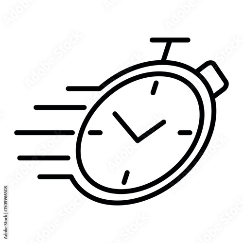 Delivery Time sign symbol vector flat icon