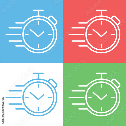 Delivery Time sign symbol vector flat icon