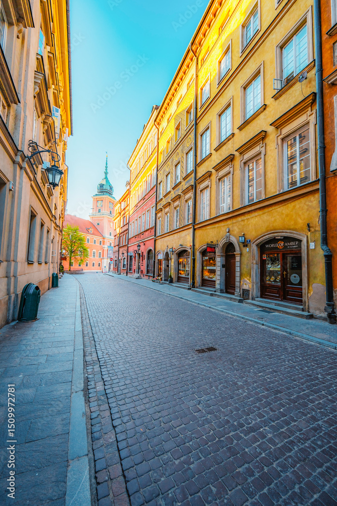 Fototapeta premium Warsaw old city center near Vistula river.