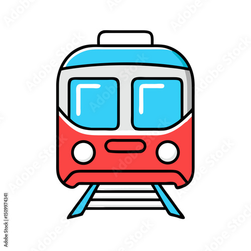 Train icon for public transport or travel.