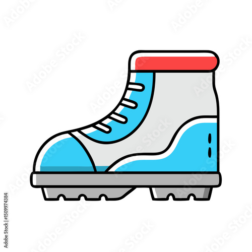 Hiking boot icon for outdoor activities.