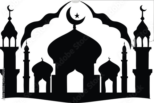 taj mahal vector illustration
