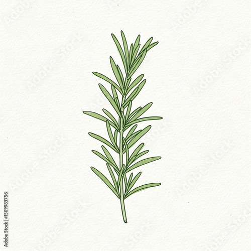 rosemary on a wooden background