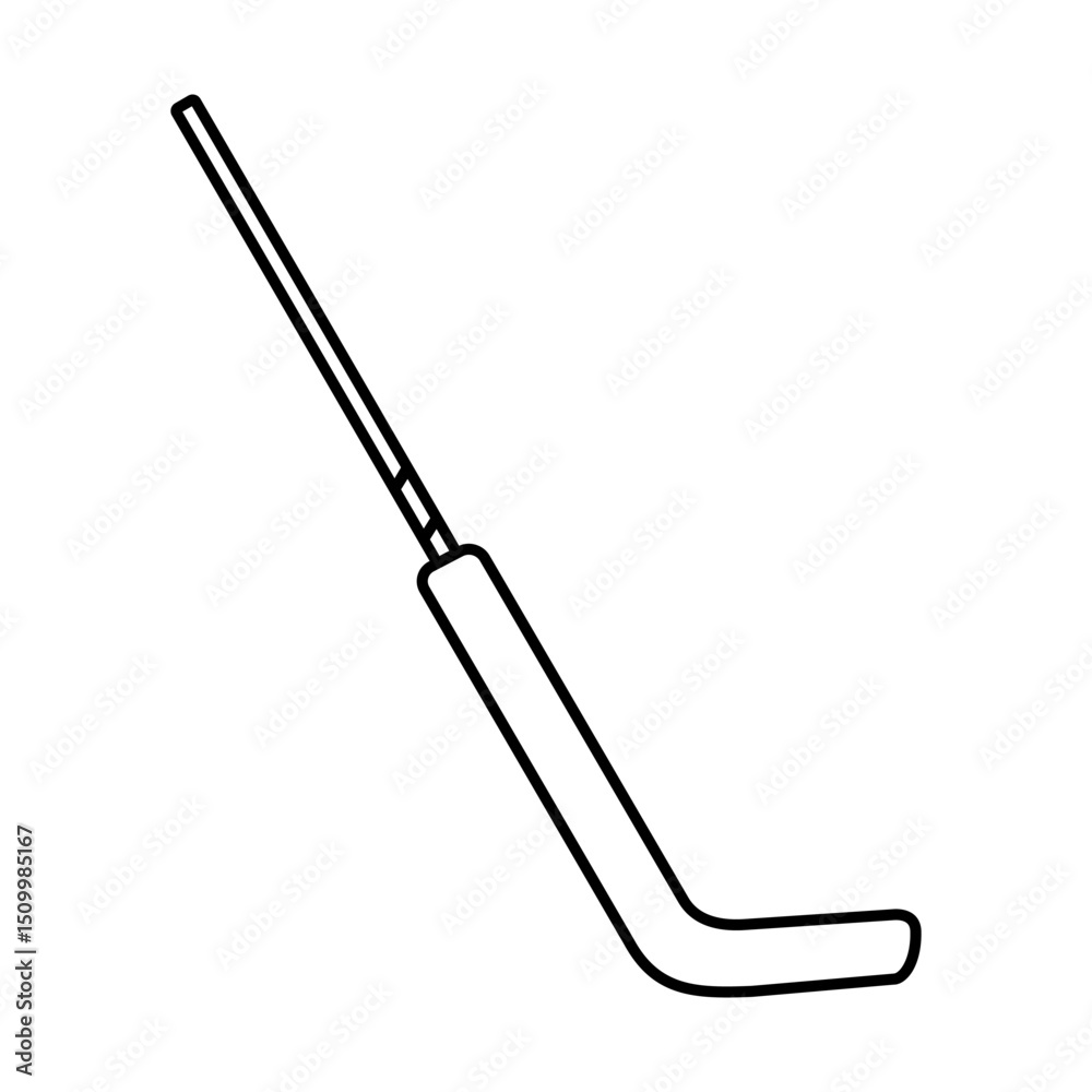 Obraz premium Hockey stick icon vector. Ice hockey stick illustration sign. Ice hockey symbol or logo.