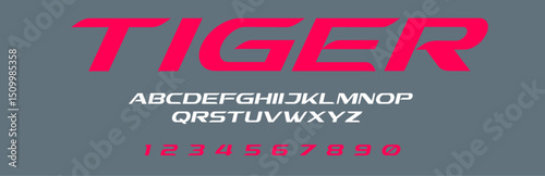 Tiger Racing lettering vector graphic apparel clothing prints eps svg png. Typography Fonts graphics designs posters stickers. Download it Now in high resolution format and print it in any size