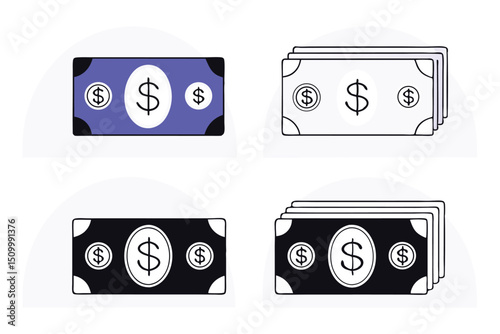 set of vector icons