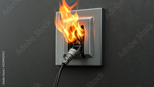 A residential home experienced an incident due to a house fire caused by a faulty wire and socket plug, leading to an electrical short circuit and failure