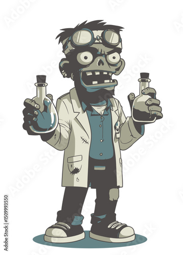 A masterful Zombie Distiller making toxic spirits,