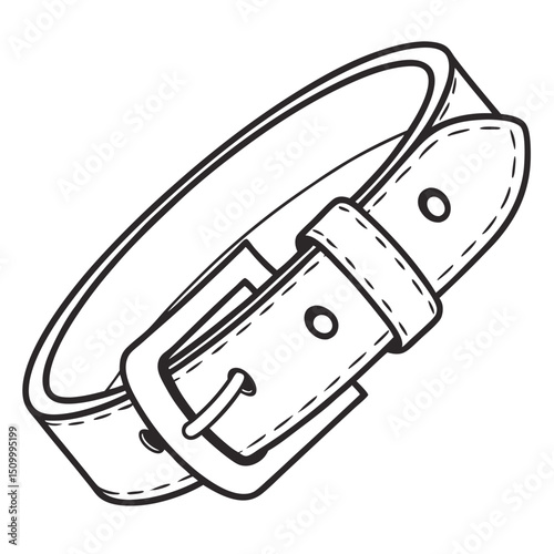 Vector fashion logo icon of a belt buckle minimal eps