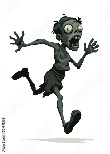A terrifying Zombie Exorcist battling demonic spirits,
