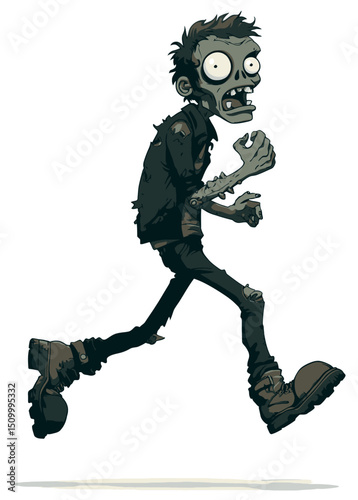 A terrifying Zombie Exorcist battling demonic spirits,