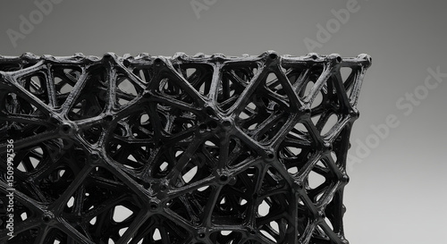 Complex Black Structure With Organic Network Design And Interconnectedness