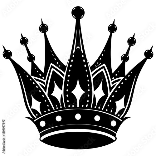 crown vector illustration on a white background