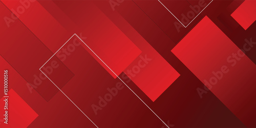 Abstract red geometric shapes background. Modern Background Vector illustration