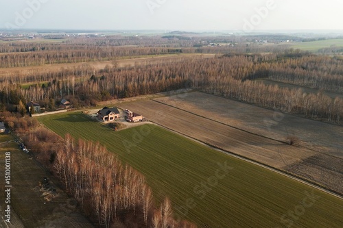 Construction work begins on rural family home