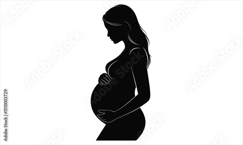 pregnant woman silhouette