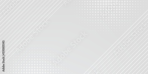 Futuristic abstract background with overlap layer. Future technology concept. Modern geometric shapes lines design elements. Glowing white lines.