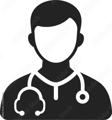 doctor silhouette icon