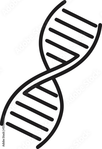  DNA outline icon