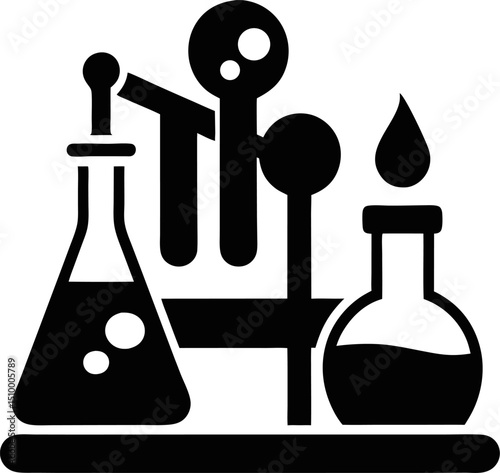 Laboratory silhouette  icon