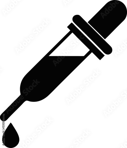 test dropper silhouette  icon