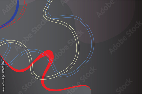 Black background with red lines 