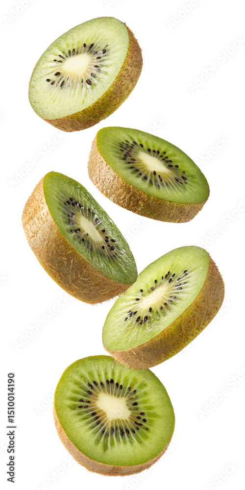 Fototapeta premium kiwi fruit on white background