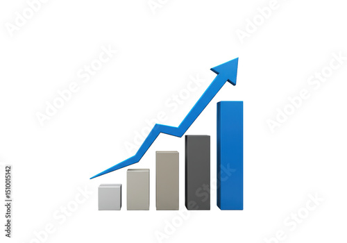 Isolated Blue Growth Chart with Rising Arrow Free Download Isolated Blue Growth Chart with Rising Arrow - GFXLoad