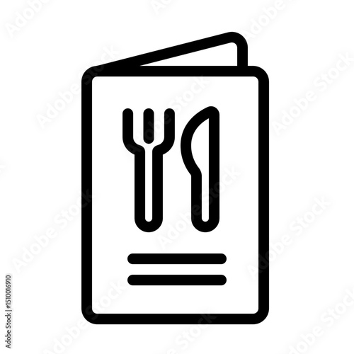 restaurant menu book icon vector illustration.