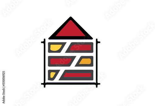 Modern Building Icon Logo Design – Real Estate, Construction, Architecture Art SVG Transparent File for Property Branding and Urban Projects