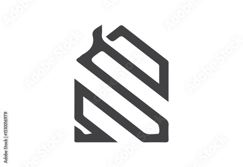Modern Building Icon Logo Design – Real Estate, Construction, Architecture Art SVG Transparent File for Property Branding and Urban Projects